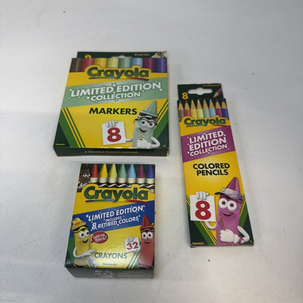 CRAYOLA Variety Pack  Limited Edition Crayons Markers & Colored Pencils NEW 2025